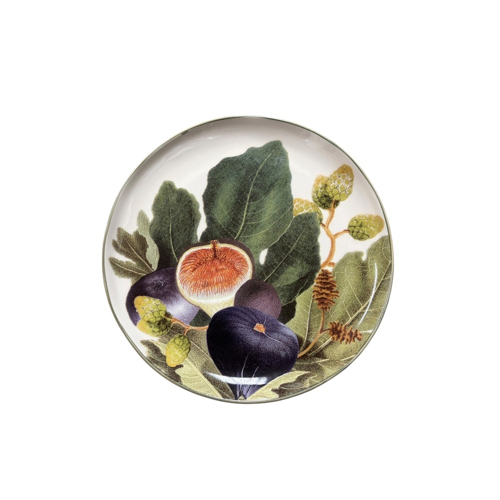 Williams-Sonoma Harvest Fruit Salad Plate Made in Italy Ceramic Fruit Harvest